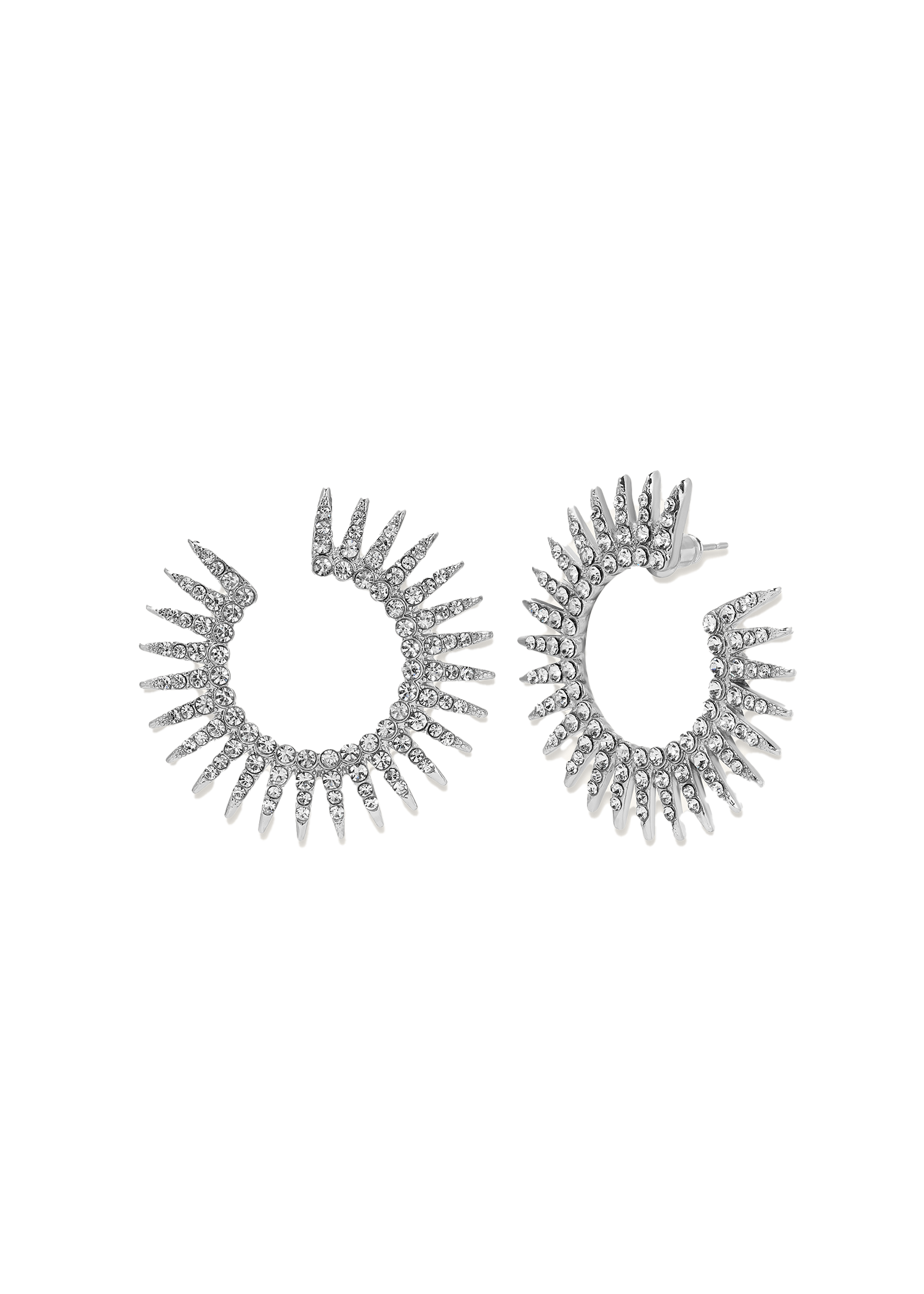 Spike Round Hoop Studs